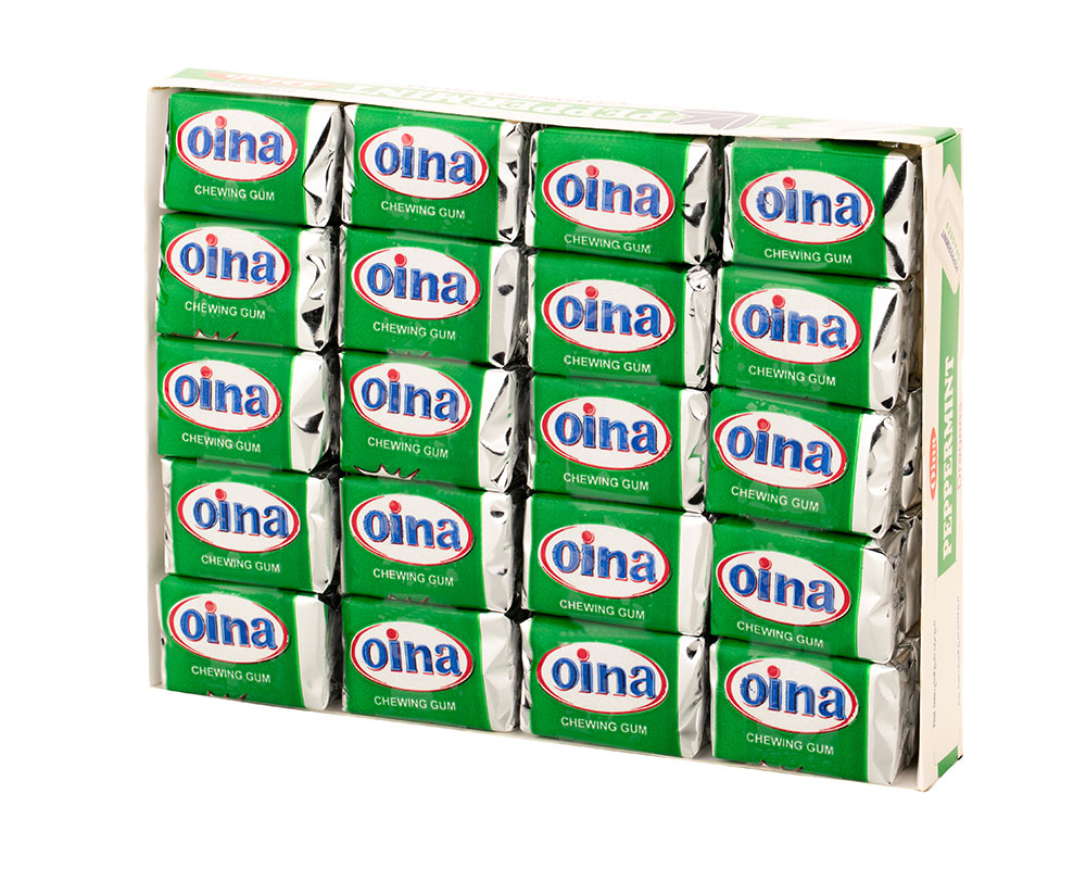 Oina Peppermint Chewing Gum - 6 piece