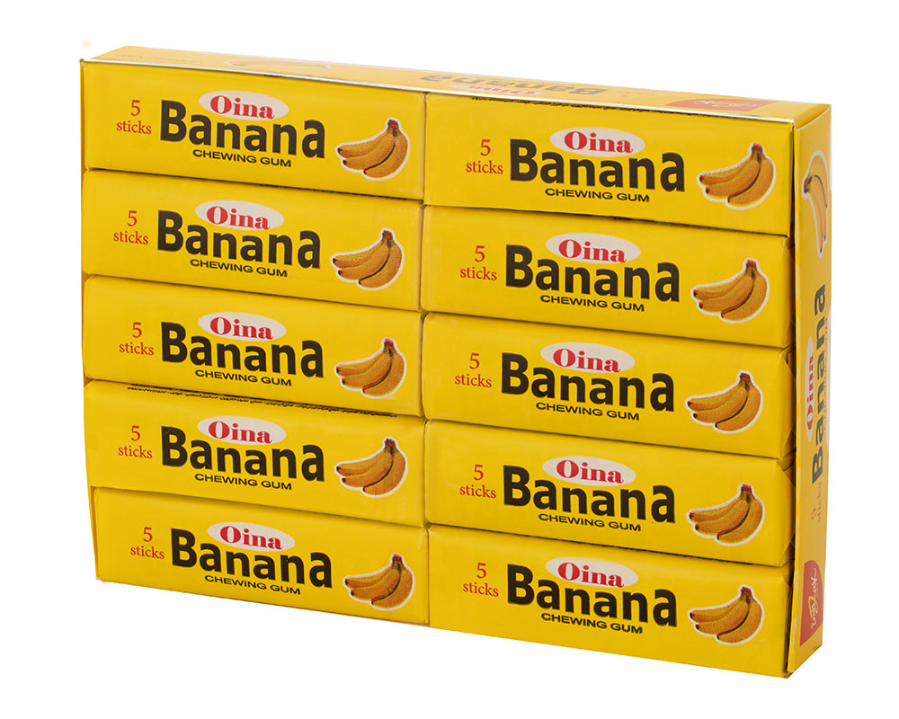 Box of Chewing Gum Stick - Banana flavor