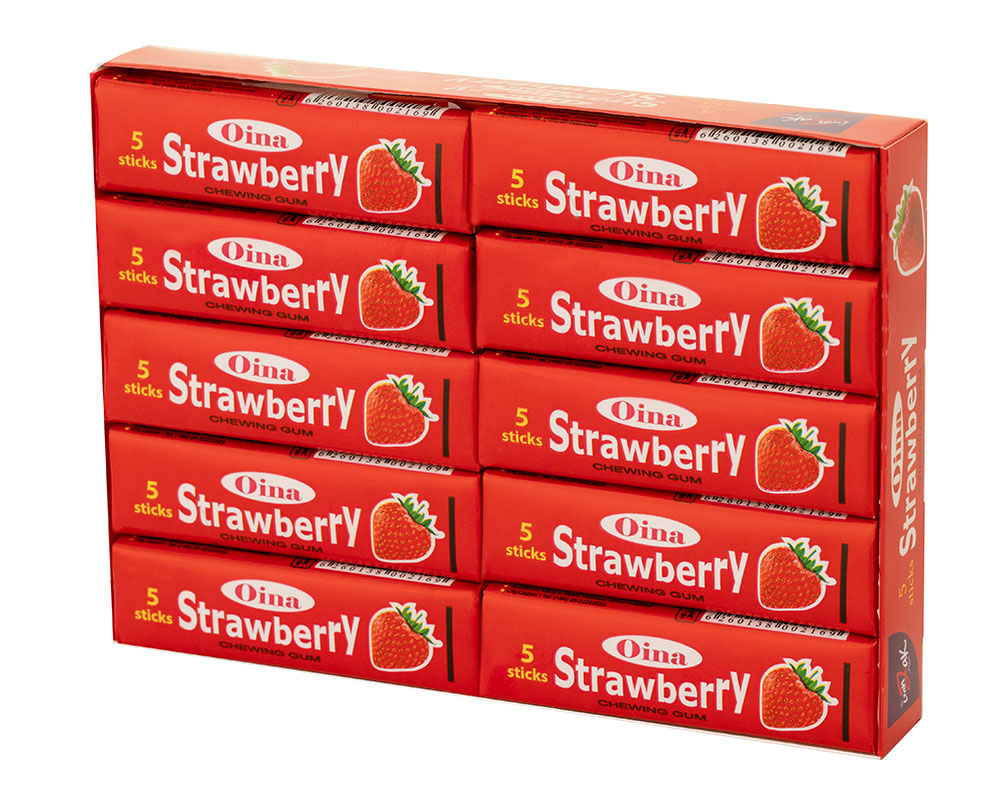 Box of Chewing Gum Stick - Strawberry flavor