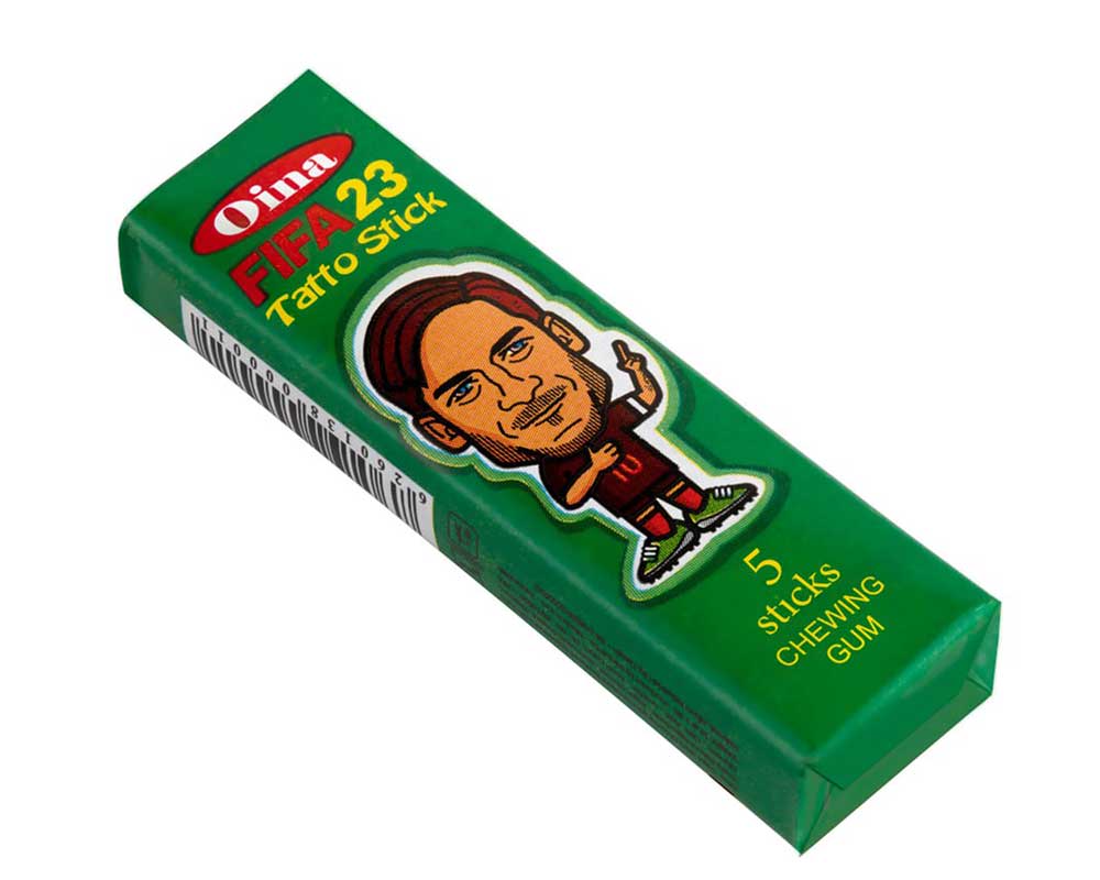 Oina Chewing Gum Stick - Football Tatto