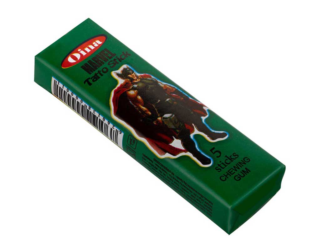 Oina Chewing Gum Stick - Marvel Tatto