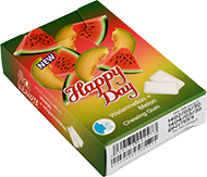 علكة دراجي بنكهة البطيخ والشمام في عبوة Flip-Top