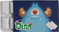 علكة دراجي في عبوة بليستر – Oina Monsters