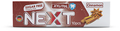 آدامس دراژه ای بدون شکر NEXT با بسته بندی 10 عددی با طعم دارچین