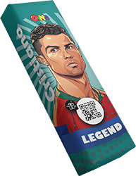 آدامس استیک اوینا با برچسب تاتو سری فوتبالی