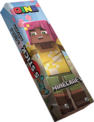 آدامس استیک اوینا با برچسب تاتو سری ماینکرفت