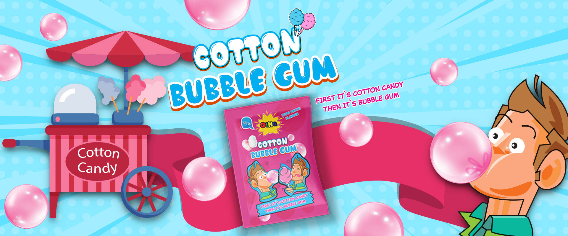 آدامس پشمکی اوینا - Oina Cotton Candy